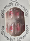 Bow Tie 🎀 pressons/machine made. Best fit medium to small nail beds.